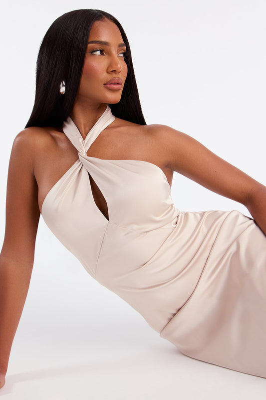 Baby Wink Satin Gown - Champagne