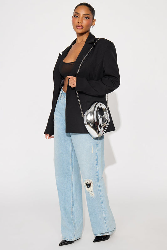 Moon Rock Clutch - Silver